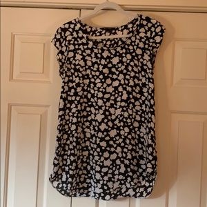 Black and white blouse